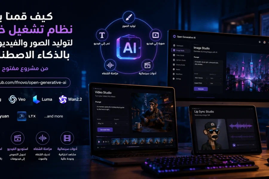 نظام تشغيل خاص لتوليد الصور والفيديوهات بالذكاء الاصطناعي اعتماداً على مشروع مفتوح المصدر