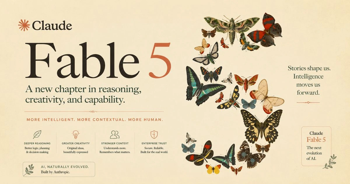 شركة أنتروبيك تصدر نموذجها الجديد Claude Fable 5